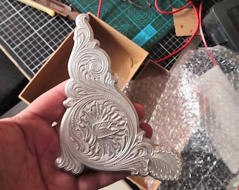 Leather mold engraving printing tool traditional combination pattern stainless steel copper mold thangka making handmade DIY