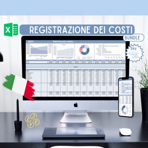 Libro di controllo dei costs in Excel, monitoraggio dei costs, gestione delle spese, rimborso del debito, tracciabilità del balance sheet