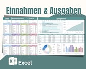 Haushaltsbuch Excel 2026 Kostenerfassung,  Ausgaben-Management, Finanzplanungstool, Kostenkontrolle, Schuldentilgung, Budget-Tracker