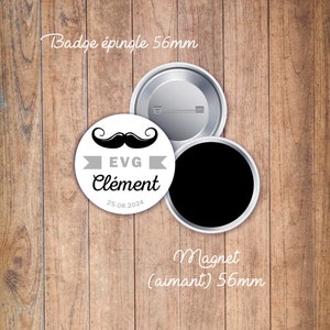 EVG badge, Customizable badge, Wedding badge image 2