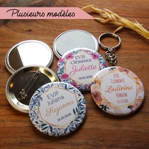 EVJF badge, customizable badge, wedding badge