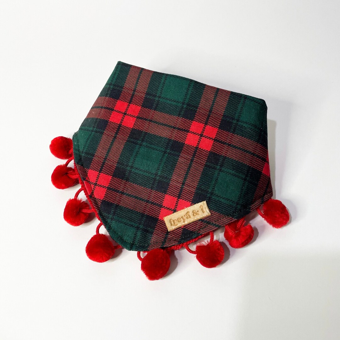 Tartan Bandana Christmas Tartan Dog Bandana Etsy Australia