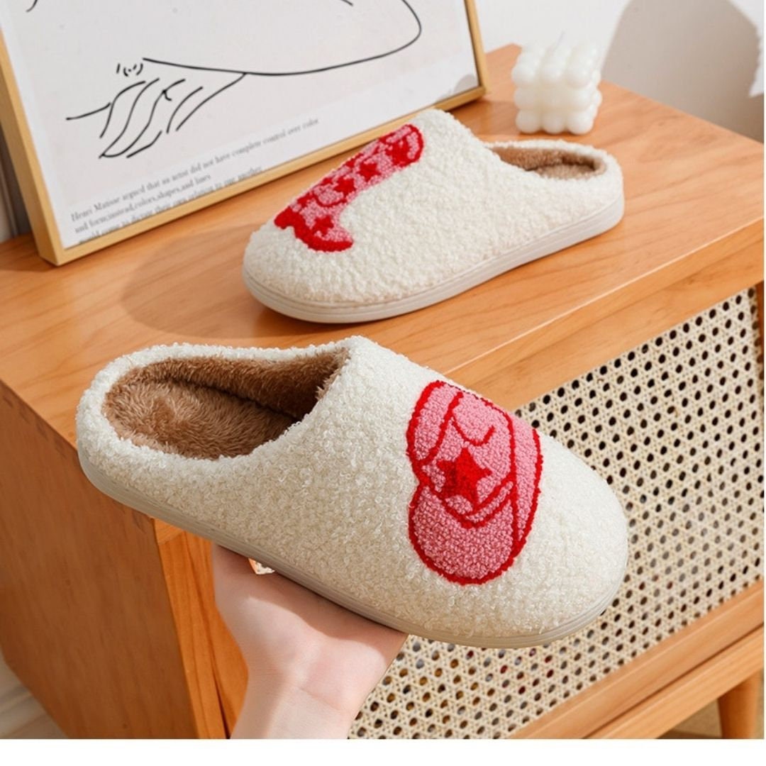 Discover Cowgirl Slippers, Cute boot Women slippers, Fluffy Slippers