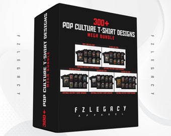 300+ Pop Culture Designs MEGA Bundle