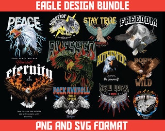 Eagle T-Shirt Designs | Streetwear Vector Graphics (PNG SVG)