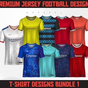 120 Premium Jersey Football Designs Bundle 1 | Modern Jersey Designs & Patterns |Jersey Designs | Jersey Sublimation