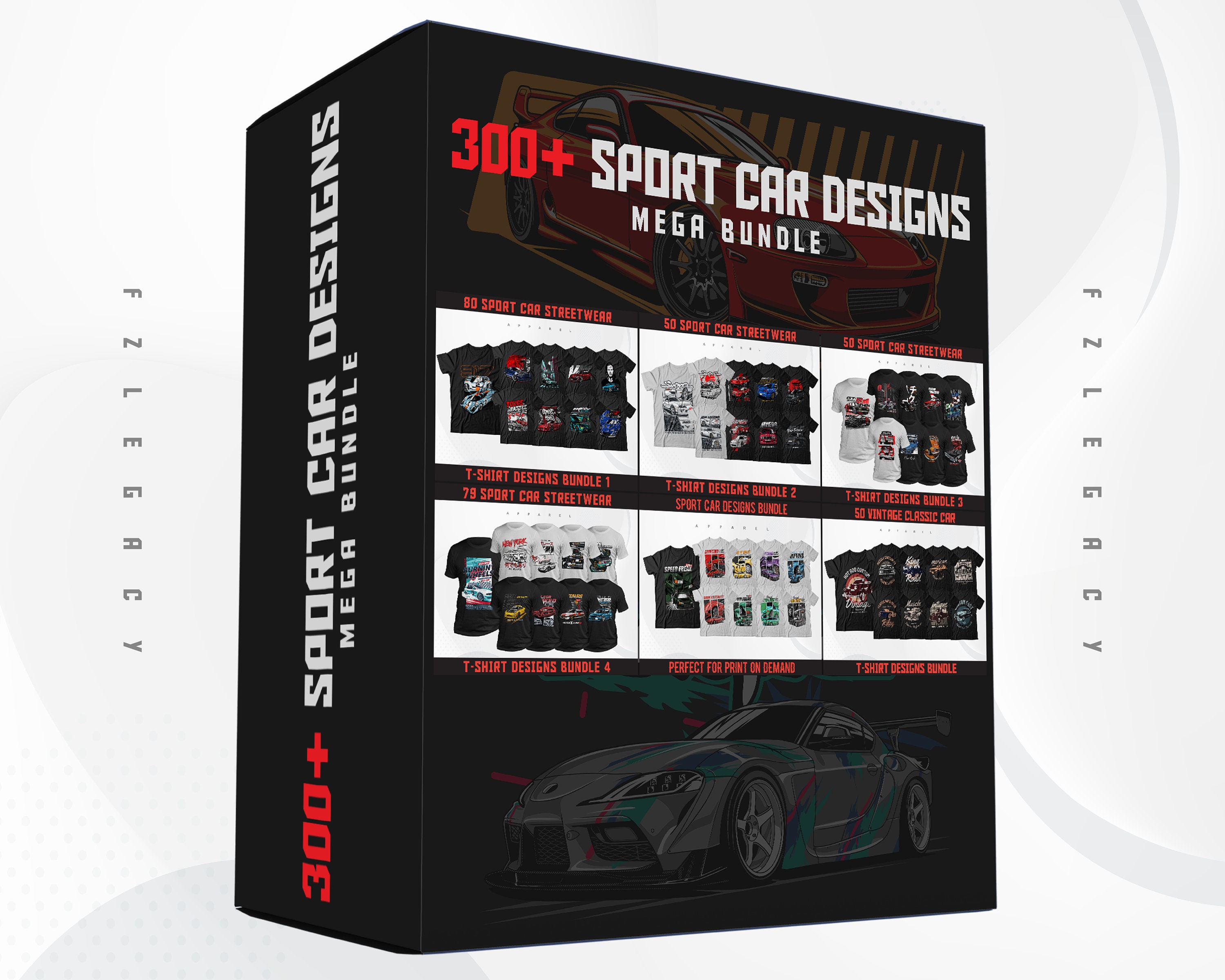 300+ Sport Car T-shirt Designs MEGA Bundle - Etsy