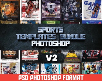 Sports Poster Templates | Photoshop PSD, Senior Banner (Digital Download)