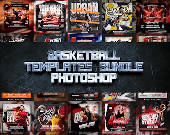 Bundel basketbalflyersjablonen | Bewerkbare Photoshop-ontwerpen