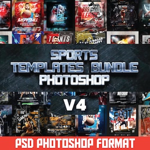 90 SPORT VORLAGEN | 300dpi Photoshop Digital Download | Banner Senior | Sport Poster | Sportfotografie Vorlagen | Photoshop PSD