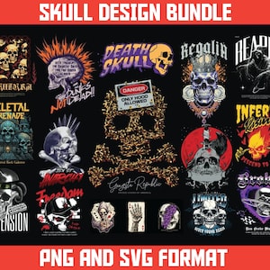 90 T-Shirt Designs Bundle, Skull Skeleton Streetwear Designs Bundle, Rock Designs, Aesthetic Designs, Urban Design, Graphics Shirt, DTF, DTG