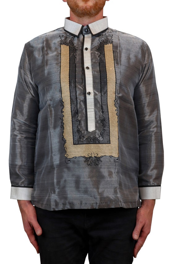 Black top barong dress