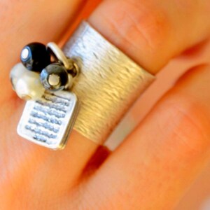 Ayatal Kursi Silver Ring, New Job Gift to Muslim Bestfriend, Antique silver fill Quran surah Asjustable Unisex Ring, Ayatal Kursi One Size