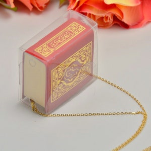 Quran Car Interior Mirror Hanger, New Auto Gift to Muslim Woman, Islamic Religious Automobile interior Spiritual Decoration Book Koran Hang