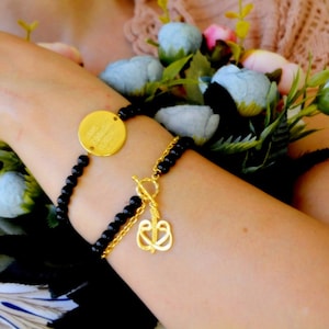 Al NASS Disc Bracelet/ Fashion Gift to Muslim, Gold Ayetel Qursi BANGLE/ Ayat Al Kursi Bracelet/ Al Nas Verse, El Nass/ Protecting Wristlet