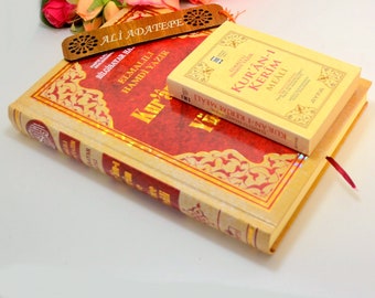 Turkish Arabic translate Quran Book, Eid Gift For Turk, Turkish Translation Kuran, Turkish Double Language Quran Gift to Turkish Woman