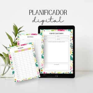 Planificador Digital para Profesores 2025-2026 PDF Imprimible Planificación Semanal Mensual Diaria Organizador Escolar Descarga Instantánea
