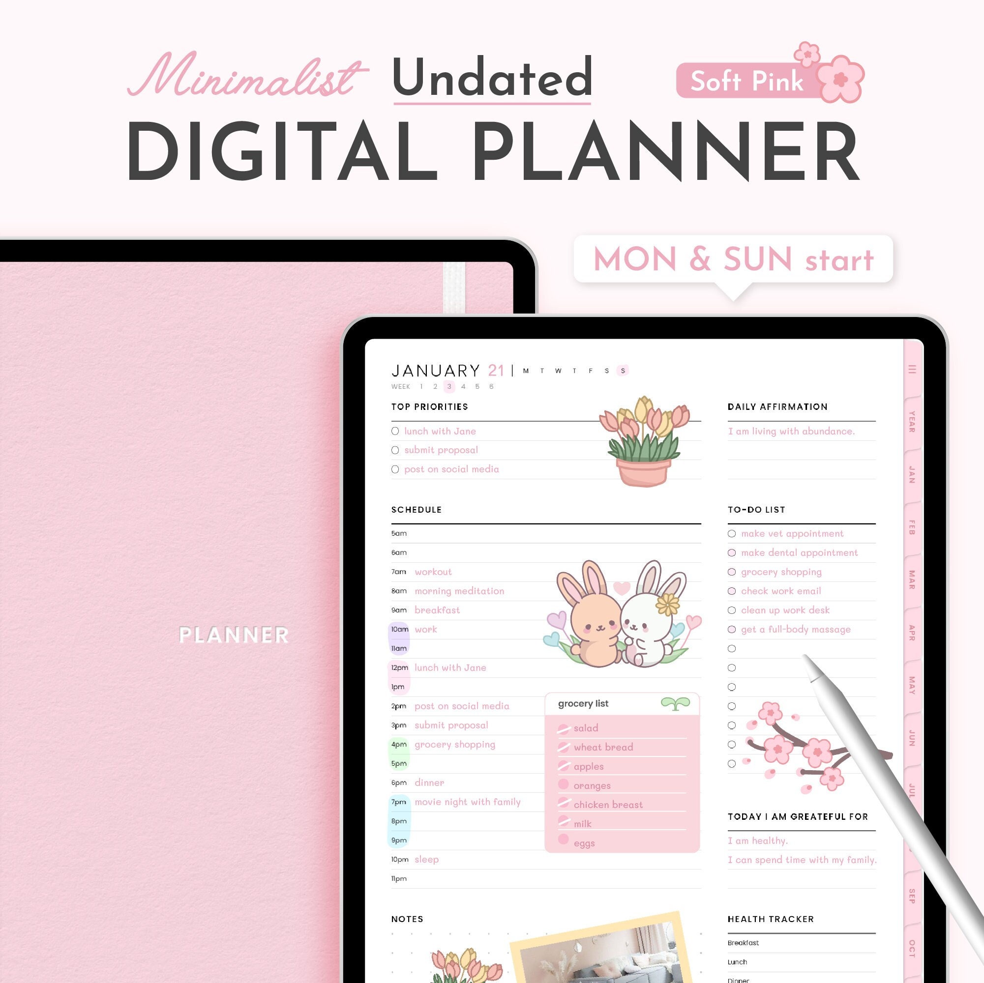2025 Kawaii Planner - Etsy
