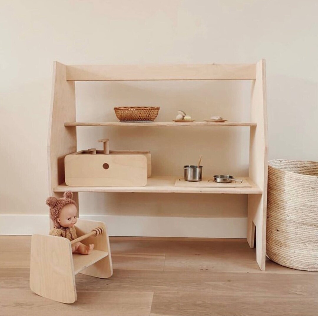 ROCKING CHAIR for DOLLS, Small Chair Natural Wood, Dolls Furniture