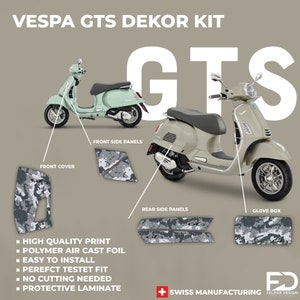 3M Motorcycle Stickers NO.6 Decals for Vespa Sei 6 Giorni GT GTS GTL GTV  125 300 Super GTS300ie