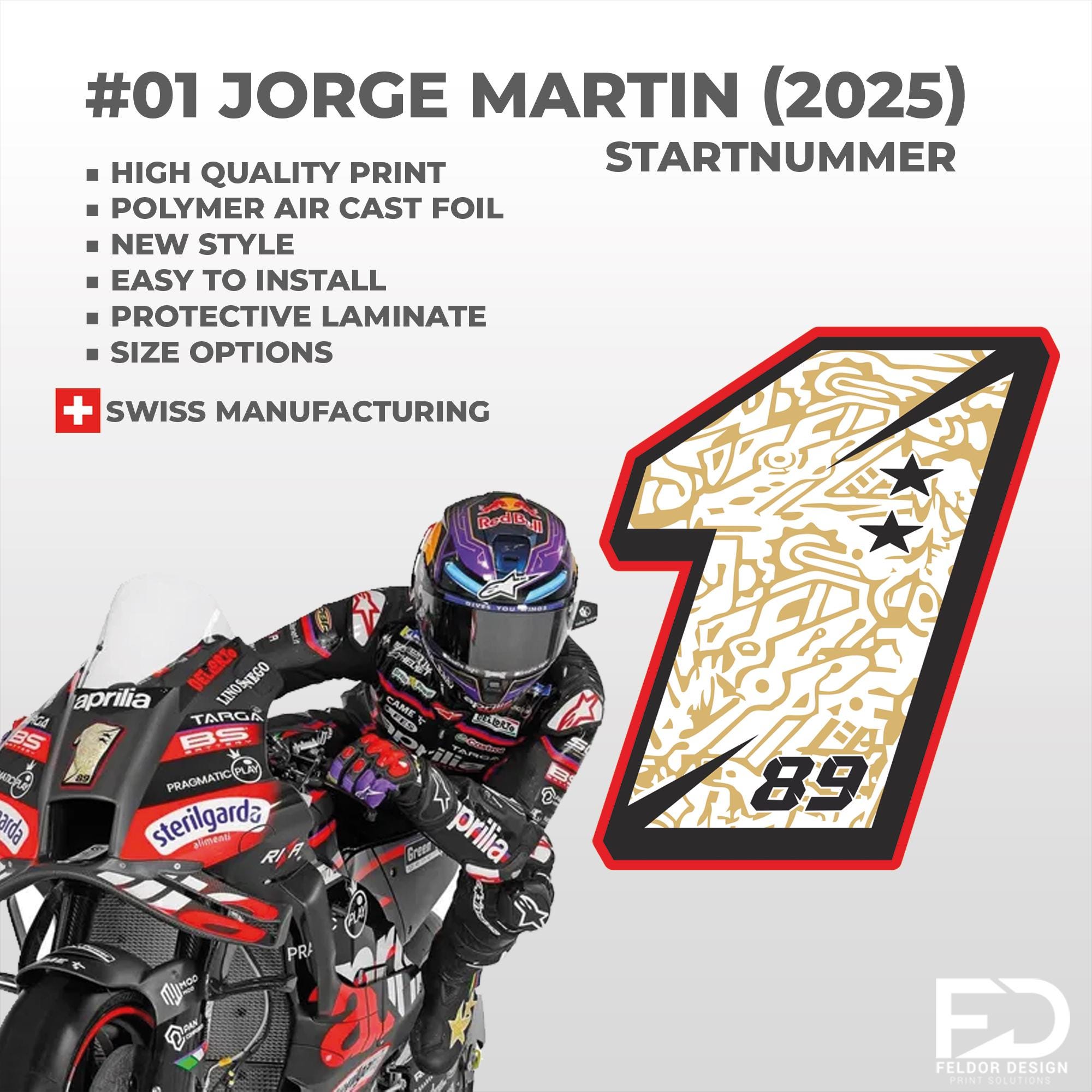 Jorge Martin #01 Starting Number (2025)