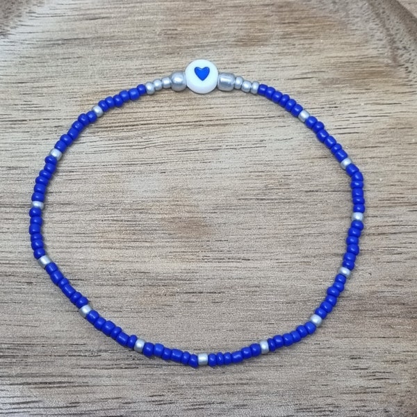 Bracelet perles rocaille COEUR