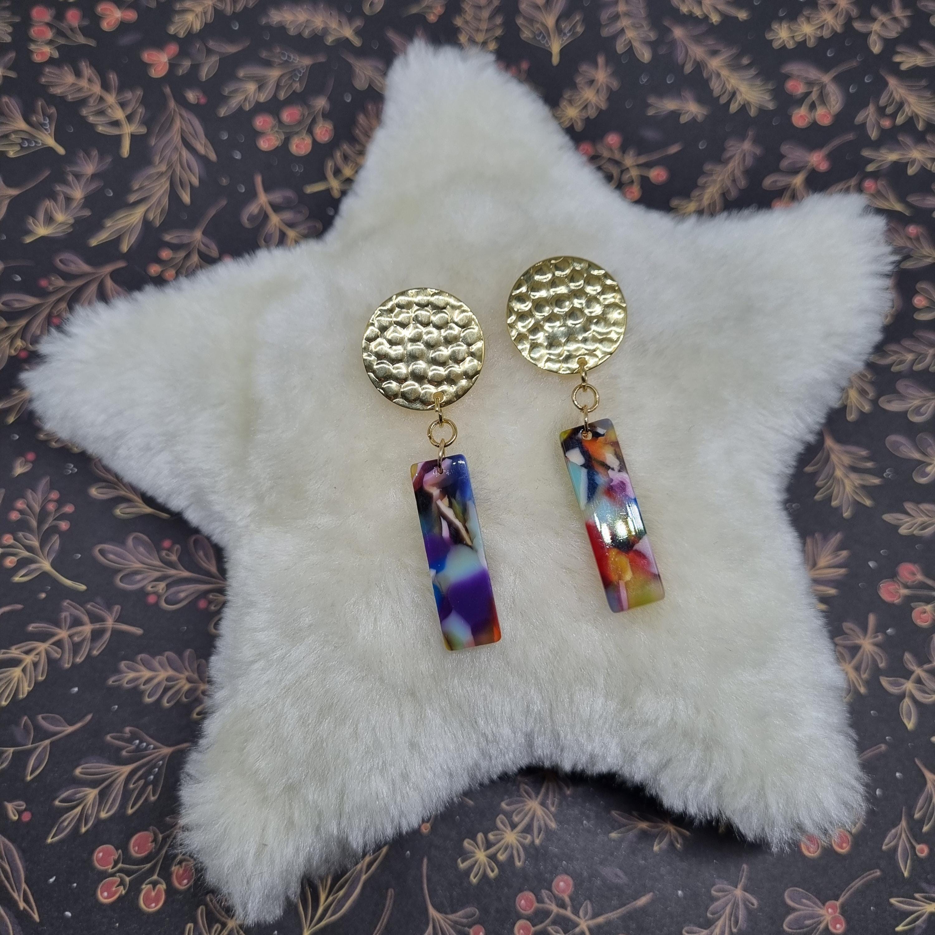 Boucles D’oreilles Vintage Années 80 – Modèle Pince Fantaisie Rétro