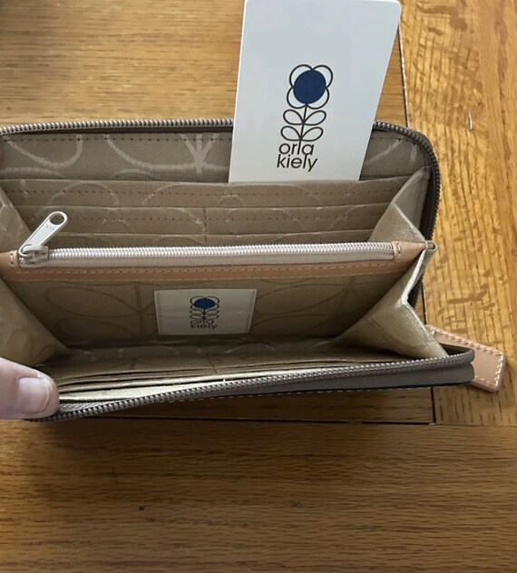 Orla Kiely Rare Blue Cream Forget Me Not Purse Wallet Not Bag