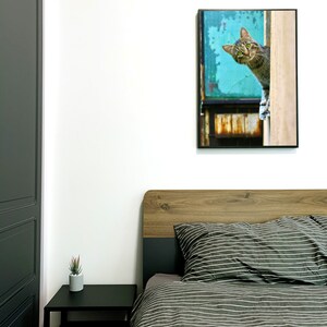 Peeking Cat Digital Print, Funny Wall Art (Digital Download) image 7