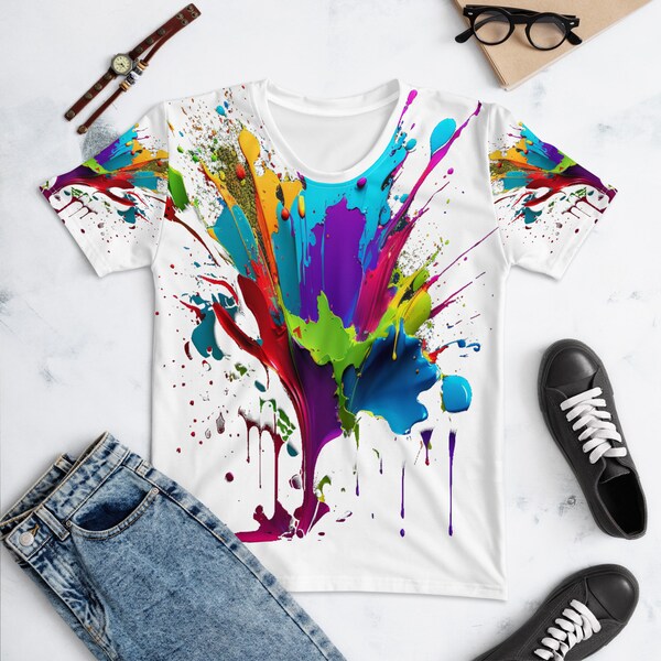 Neon Paint Splatter Etsy