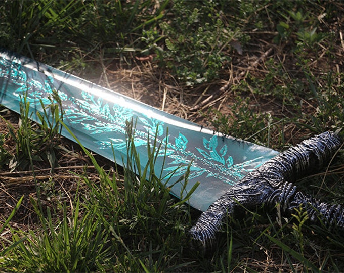 40" Full Metal Dark Moon Sword, Cosplay, Gift for him, Moonlight Greatsword Replica Sword inspired