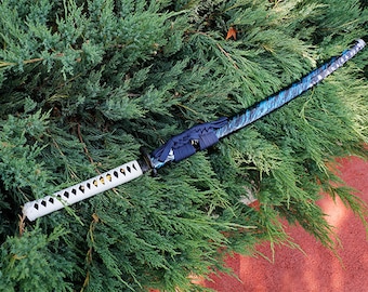Ghost of Tsushima Game Cosplay Replica Metal Steel Blade Sword Japanese Samurai Katana, Gifts, Collection Gift for him, Gamer Gift