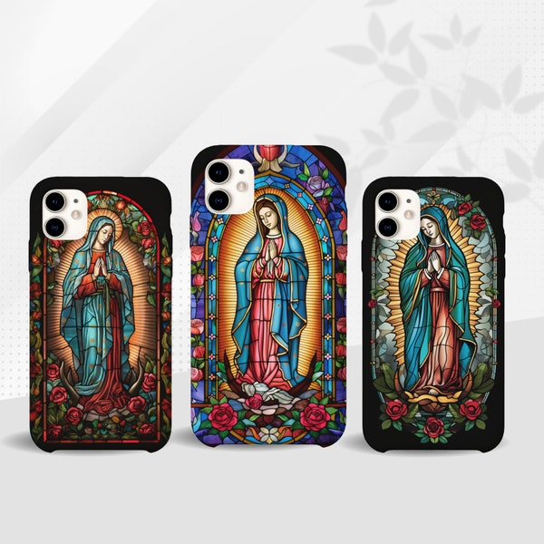 Virgin Of Guadalupe Christian  Catholic Phone Case for iPhone 14 13 12 11 XR XS X Pro Max Plus Samsung Galaxy S20 S21 S22 S23 Ultra Plus