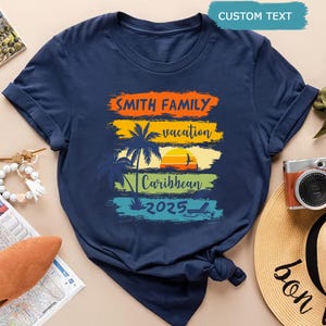 Custom Family Vacation Shirt,  Family Trip 2025 Shirt, Personalized Family Shirt, Family Matching Summer Shirt, Group Shirts