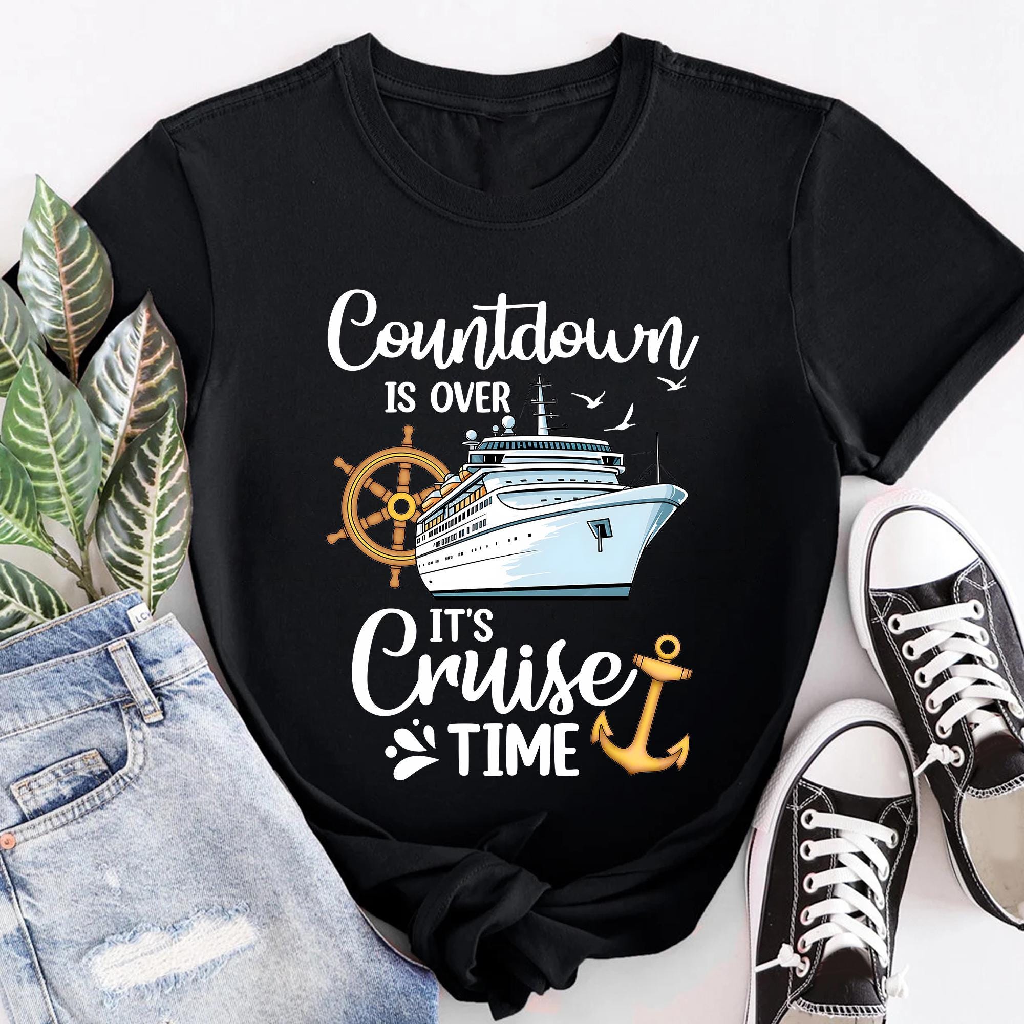 Countdown Cruise Time T-shirt, Cruising Family Vacation Shirt - Etsy