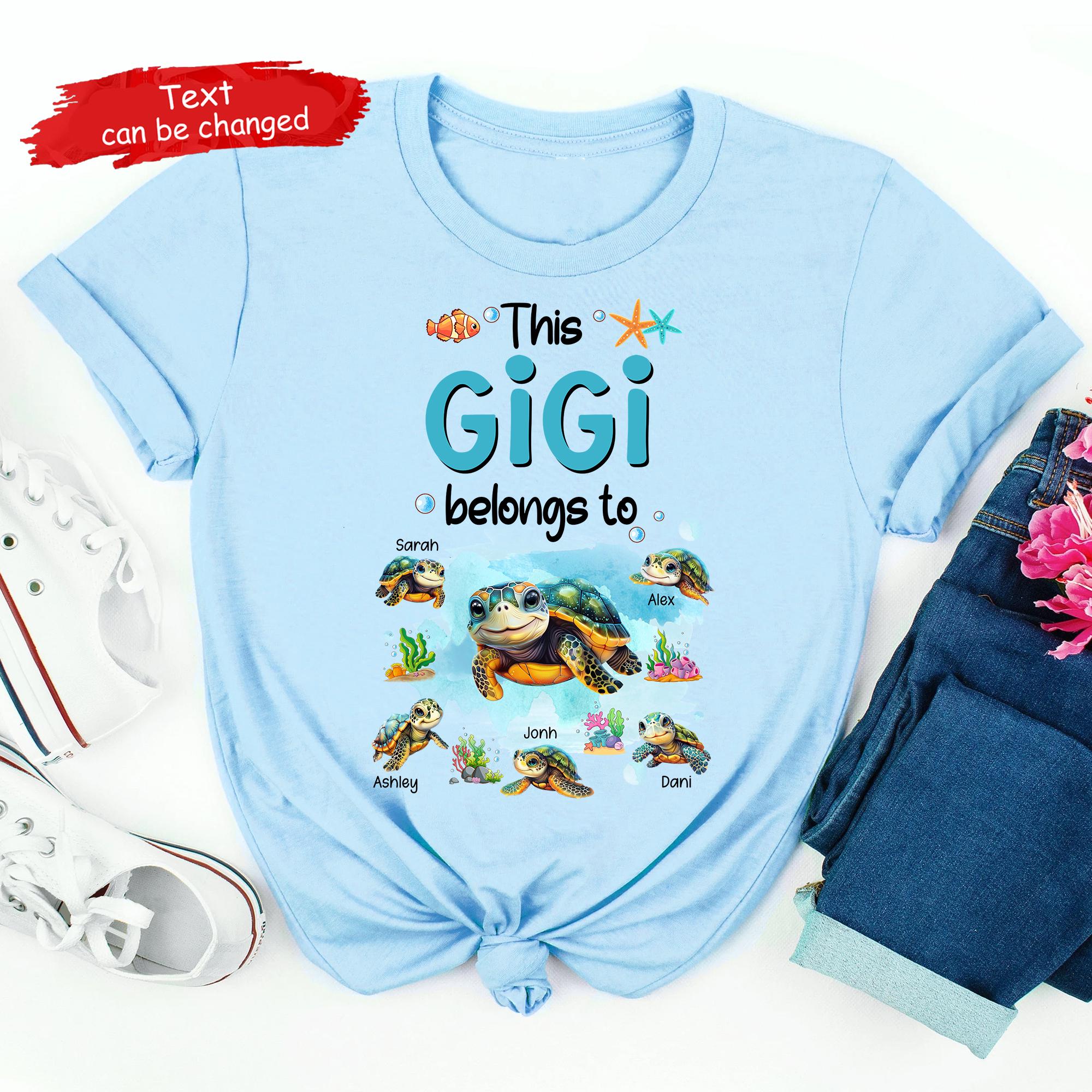 Grandma With Grandkids Name Christmas Personalized T Shirt, This