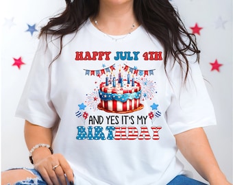 Patriotic Birthday Shirt, 4th of July Birthday, American Gift