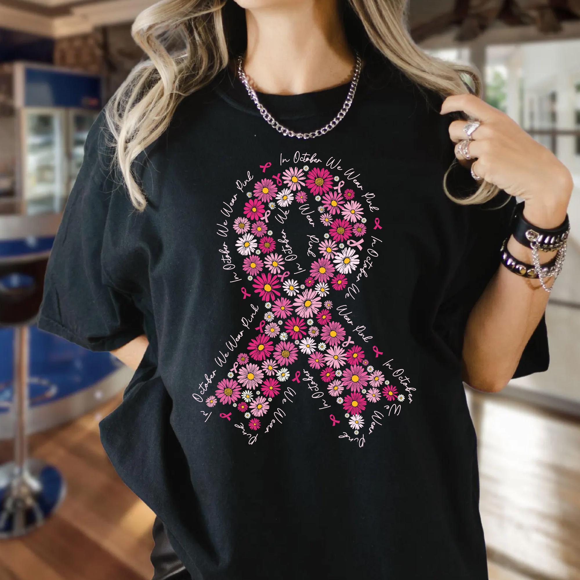 Octobre Rose Tee Shirt Octobre Rose Femme Avec Fantôme Und Citrouille