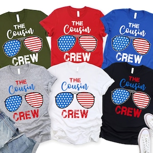 Cousin Crew T-shirt, Cousins Crew Shirt, 4th Of July Shirt, Matching Cousin Crew Shirt, Matching Cousins Shirt, Independence Day Gift