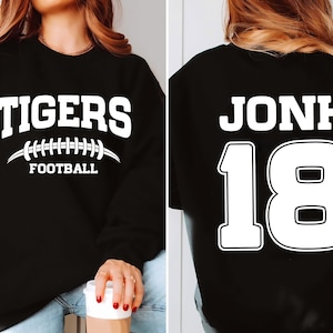 Custom Football Team Name & Number Shirt, Football Mom Shirt Football Team Shirt Game Day Shirt, Football Season Shirt
