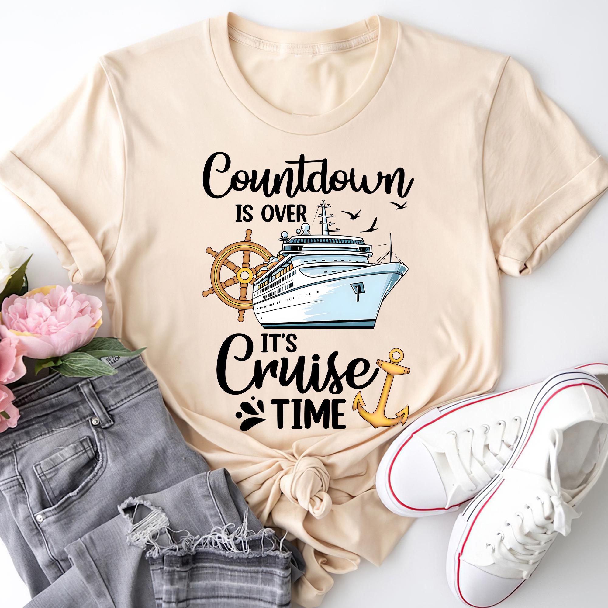 Countdown Cruise Time T-shirt, Cruising Family Vacation Shirt - Etsy