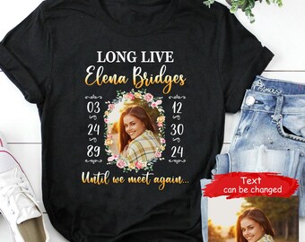 in Loving Memory T-Shirt Custom Photo Memorial T-Shirt, Funeral Shirt Sympathy Tee for Family