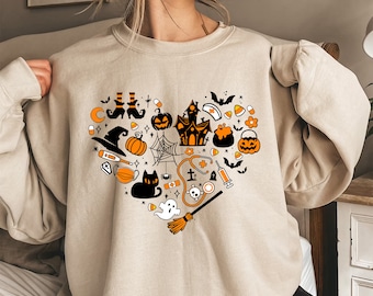 Halloween-verpleegstersshirt, spookachtig herfstshirt