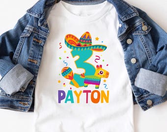 Chemise d'anniversaire Fiesta pour garçons, soirée à thème mexicaine, chemise Cinco de Mayo