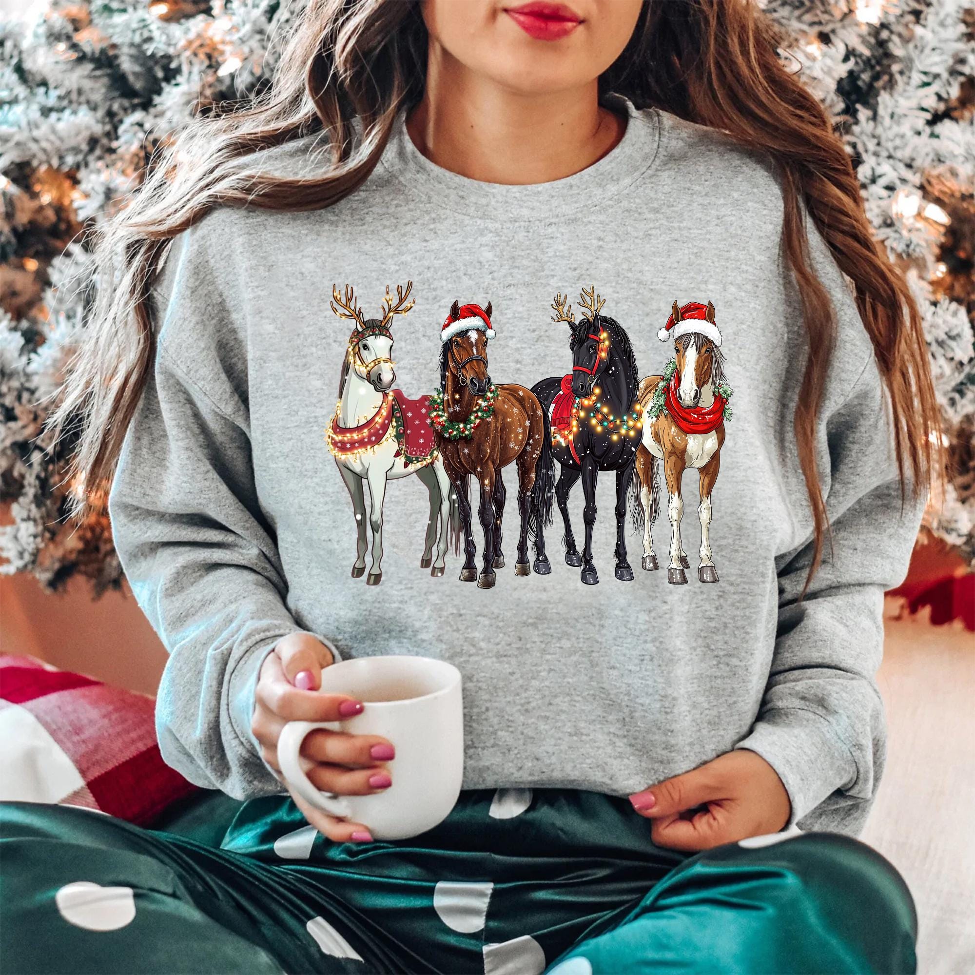 Reindeer Sweater Rudolf Rentier Pullover Weihnachts Pullover Damen