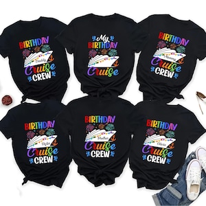 Personalized Birthday Cruise Crew Shirt, Custom Birthday Shirt, Family Birthday Cruise Shirt, Birthday Cruise Gift