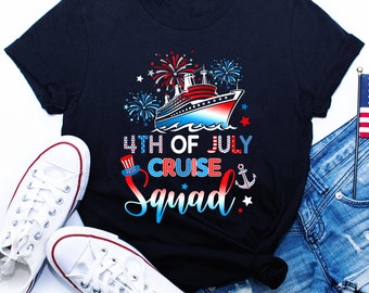 Camiseta del equipo de cruceros del 4 de julio, camiseta patriótica de cruceros
