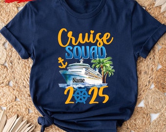 Custom Cruise Squad 2025 Shirt, Matching Family Cruise Shirts