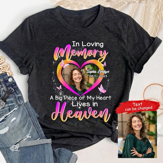 Personalized Memorial T-shirt, in Loving Memory, Custom Name
