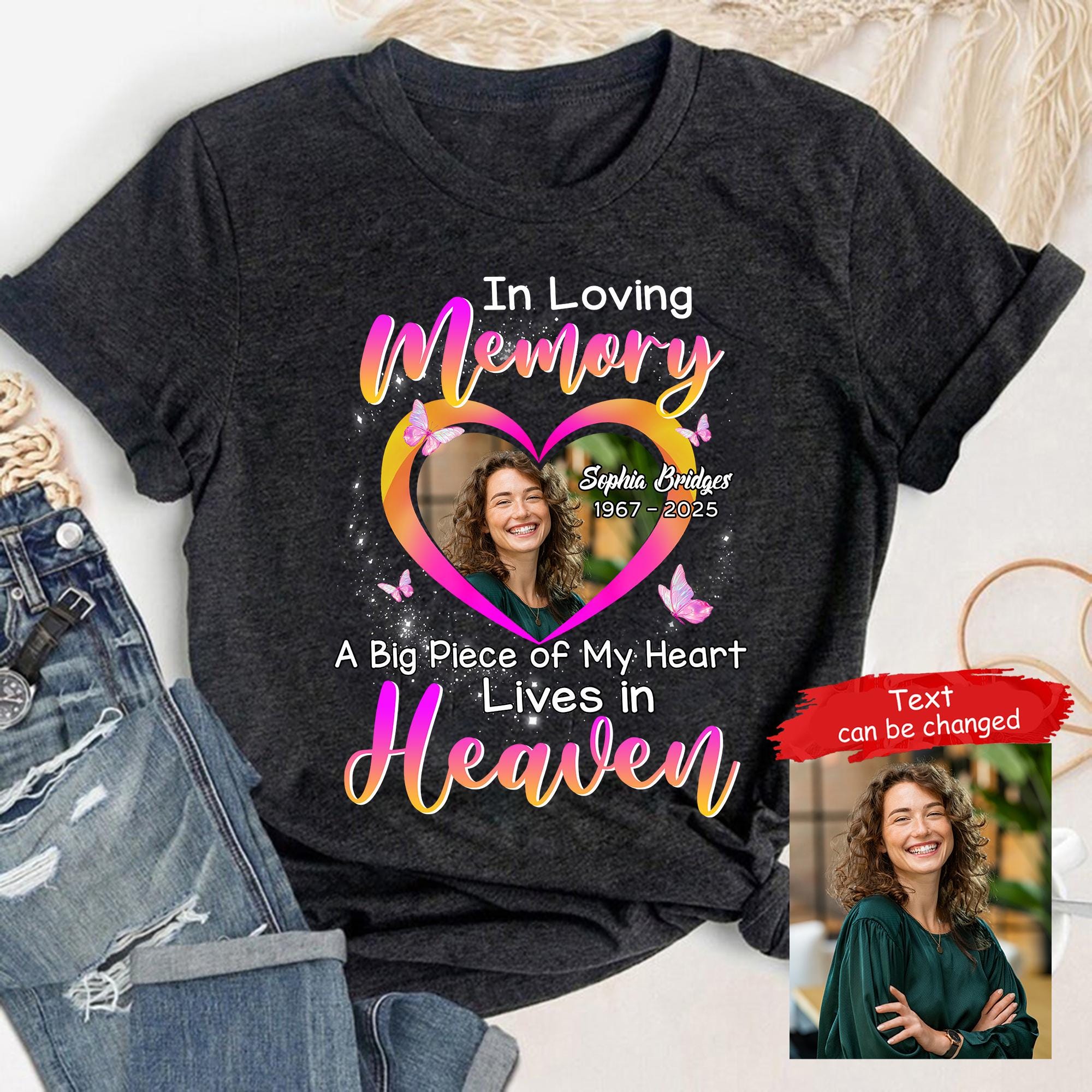 Personalized Memorial T-shirt, in Loving Memory, Custom Name